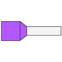 Geïsoleerde Adereindhuls 0,34qmm roze penlengte = 6mm 500 stuks klemko 720005 - thumbnail