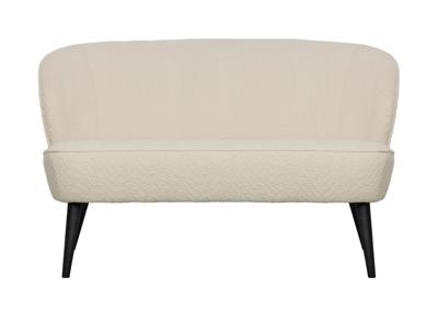 WOOOD Bankje 'Sara' Bouclé, kleur Crème