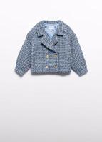 Abel & Lula winter jas meisjes - licht blauw - thumbnail