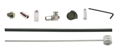 Elvedes rollerbrake kabelkit br-im85/81/55/45 1700mm / 2250mm rvs zwart (op kaart)