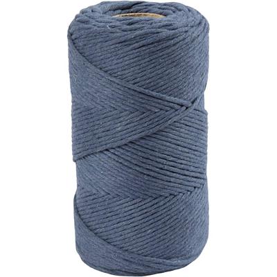 Creativ Company Macrame koord - blauw, 198m