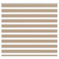 VidaXL Zebra blind 165x150 cm stofbreedte 160,9 cm polyester zandbruin - thumbnail