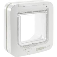 SUREFLAP 4-WEG HUISDIERLUIK MET MICROCHIPHERKENNING WIT 21X21 CM - thumbnail
