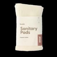 Maandverband wasbaar naturel nacht 3 Stuks - thumbnail