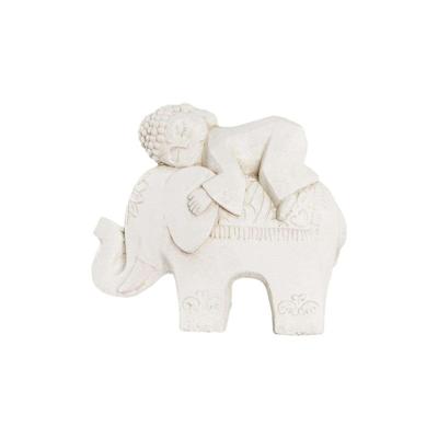 Decoratieve figuren DKD Home Decor Wit Olifant Orientaals 44 x 22 x 40 cm