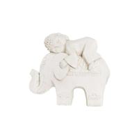 Decoratieve figuren DKD Home Decor Wit Olifant Orientaals 44 x 22 x 40 cm - thumbnail