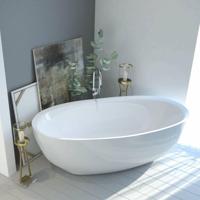 Ligbad Vrijstaand Boss & Wessing 180x80x61 cm Hoogglans Wit Boss & Wessing - thumbnail