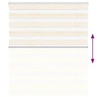 VidaXL Zebra rolgordijn 120x150 cm stofbreedte 115,9 cm marmerbeige - thumbnail