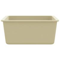 VidaXL Gootsteen enkele bak graniet beige - thumbnail