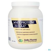 Whey Proteine Isolaat Vanille Caps 900g Deba - thumbnail