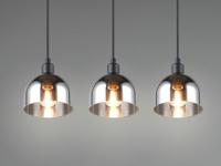 Trio Zwarte hanglampMolly 3-lichts wit glas - R31863032 - thumbnail