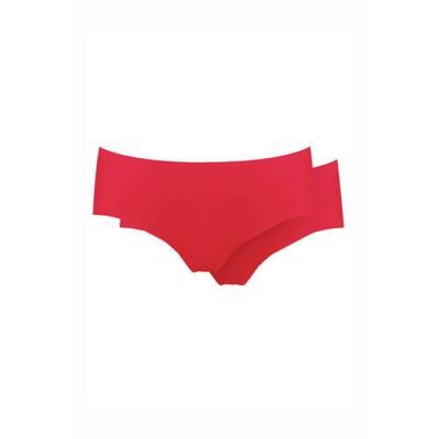 Magic 2-pak dream naadloze comfort hipsters - Seamless dames ondergoed - Rood, wit, zwart, beige