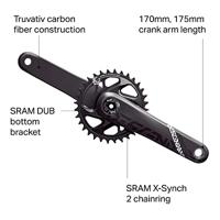 TRUVATIV crankstel "descendant carbon eagle" crank set desce. carb.eagle"32t.dub boost - thumbnail
