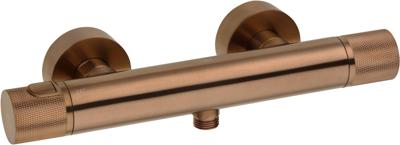 Ben Engraved Cross douche thermostaatkraan geborsteld koper pvd