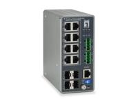 LevelOne IGP-1271 Managed L3 Gigabit Ethernet (10/100/1000) Power over Ethernet (PoE) Grijs - thumbnail