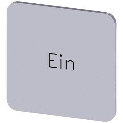 Siemens 3SU1900-0AF81-0AB0 3SU19000AF810AB0 Vierkant (b x h) 22 mm x 22 mm EIN Zilver, Zwart 10 stuk(s)