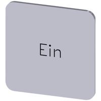 Siemens 3SU1900-0AF81-0AB0 3SU19000AF810AB0 Vierkant (b x h) 22 mm x 22 mm EIN Zilver, Zwart 10 stuk(s) - thumbnail