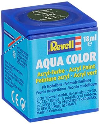 Revell 36363 Aqua Color verf Donkergroen (zijdemat) Kleurcode: 363 RAL-kleurcode: 6020 Doos 18 ml