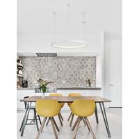 Lyora Ronde hanglampPerrine wit Ø 60cm - 9345617 - thumbnail