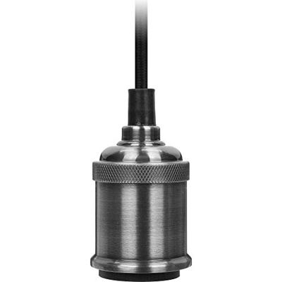 Snoerpendel Hanglamp E27 Fitting Zilver