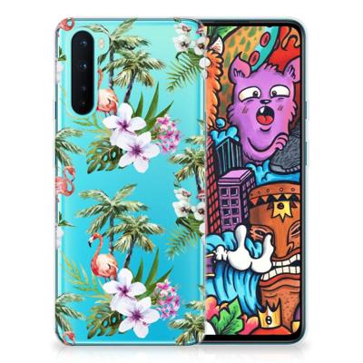 OnePlus Nord | TPU Hoesje | Flamingo Palms