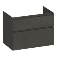 Brauer Delight - Onderkast - 80 cm - met 2 Softclose Lades Greeploos en 1 Sifon Uitsparing - Timber Anthracite - thumbnail