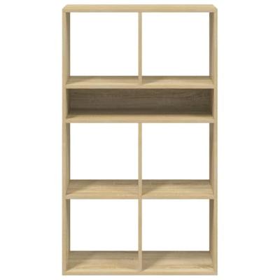 Boekenkast 66x31x112 cm bewerkt hout sonoma eikenkleurig