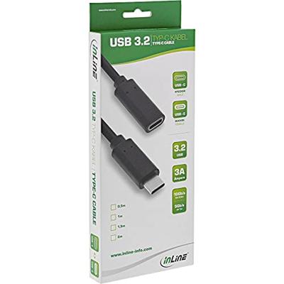 InLine 35772 USB-kabel 2 m USB 3.2 Gen 2 (3.1 Gen 2) USB C Zwart