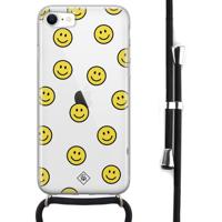 iPhone SE 2020 hoesje met koord - Smileys - thumbnail