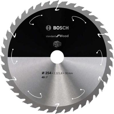 Bosch Accessories 2608837734 2608837734 Hardmetaal-cirkelzaagblad 254 x 30 mm Aantal tanden: 40 1 stuk(s)