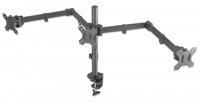 Manhattan 461658 Tafelbeugel voor monitor Aantal monteerbare displays: 3 Display(s) 33,0 cm (13) - 68,6 cm (27) Zwart In hoogte verstelbaar, Kantelbaar, - thumbnail