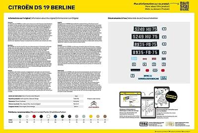 Heller 80795 Citroen DS 19 Bouwpakket Schaal 1:16