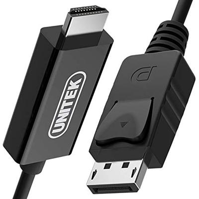 UNITEK Y-5118CA video kabel adapter 1,8 m HDMI Type A (Standaard) DisplayPort Zwart