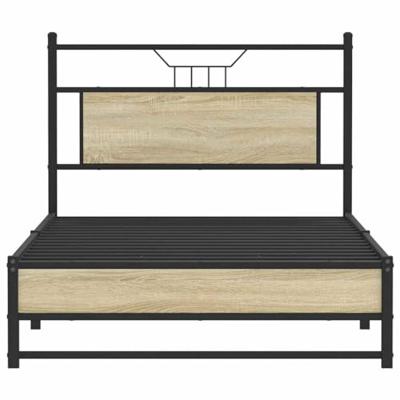 Bedframe zonder matras hout sonoma eikenkleurig 100x200 cm Bedframe zonder matras hout sonoma eikenkleurig 100x200 cm