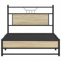 Bedframe zonder matras hout sonoma eikenkleurig 100x200 cm - thumbnail