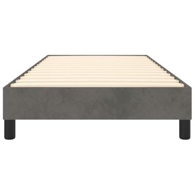 Boxspringframe fluweel donkergrijs 90x190 cm Boxspringframe fluweel donkergrijs 90x190 cm