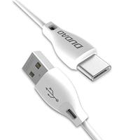 Dudao USB naar USB-C oplader - Oplaadkabel - Datakabel - 1 Meter - Wit - thumbnail