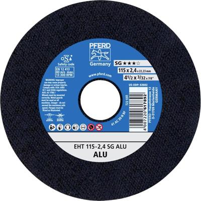 PFERD TOOLS EHT 115-2,4 SG ALU 61340550 Doorslijpschijf recht 115 mm 25 stuk(s) Aluminium, Non-ferrometaal PFERD TOOLS EHT 115-2,4 SG ALU 61340550 Doorslijpschijf recht 115 mm 25 stuk(s) Aluminium, Non-ferrometaal