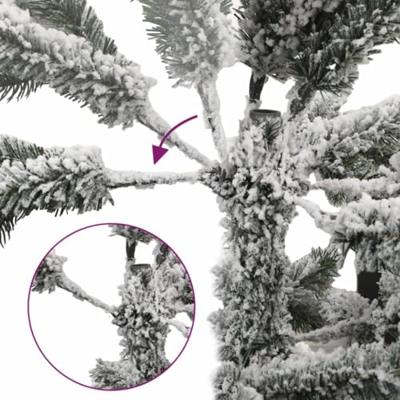 VidaXL Kunstkerstboom met 300 led's en sneeuw 210 cm