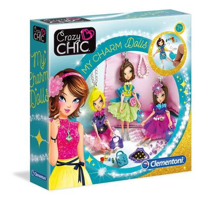 Clementoni knutselset Crazy Chic My Charm Dolls meisjes Clementoni knutselset Crazy Chic My Charm Dolls meisjes