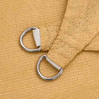 Zonnezeil 160 g/m rechthoekig 2x3 m HDPE zandkleurig Zonnezeil 160 g/m rechthoekig 2x3 m HDPE zandkleurig