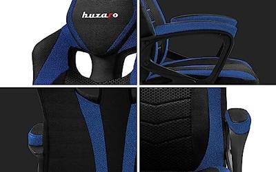 Huzaro FORCE 2.5 BLUE MESH Gaming leunstoel Zitgedeelte van mesh Zwart, Blauw