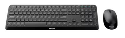 Toetsenbord en muis Philips SPT6407B/16 Zwart Qwerty US Toetsenbord en muis Philips SPT6407B/16 Zwart Qwerty US