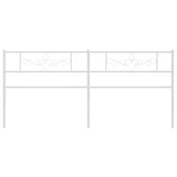 Hoofdbord 193 cm metaal wit - thumbnail