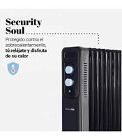 Olieradiator (9 kamers) Universal Blue 454-UROIL15009 1500 W Zwart - thumbnail