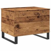 Salontafel 60x44,5x45 cm bewerkt hout oud houtkleurig - thumbnail