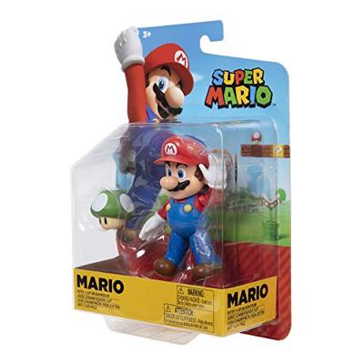 Super Mario Action Figure - Mario with 1-UP Mushroom (version A)