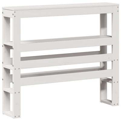 Bedframe zonder matras massief grenenhout wit 120x190 cm