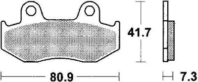 TRW remblokken "mcb 534 brake pad mcb 534 organic standard