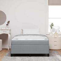 Boxspring bed Lichtgrijs en zwart 120 x 190 cm - thumbnail